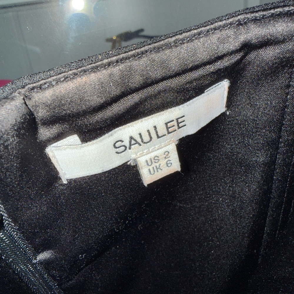 Chic Black Strapless Evening Gown - Picture 5 of 5